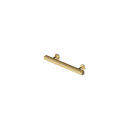Deltana Pommel 4" Center To Center Cabinet Pull Lifetime Brass POM40CR003